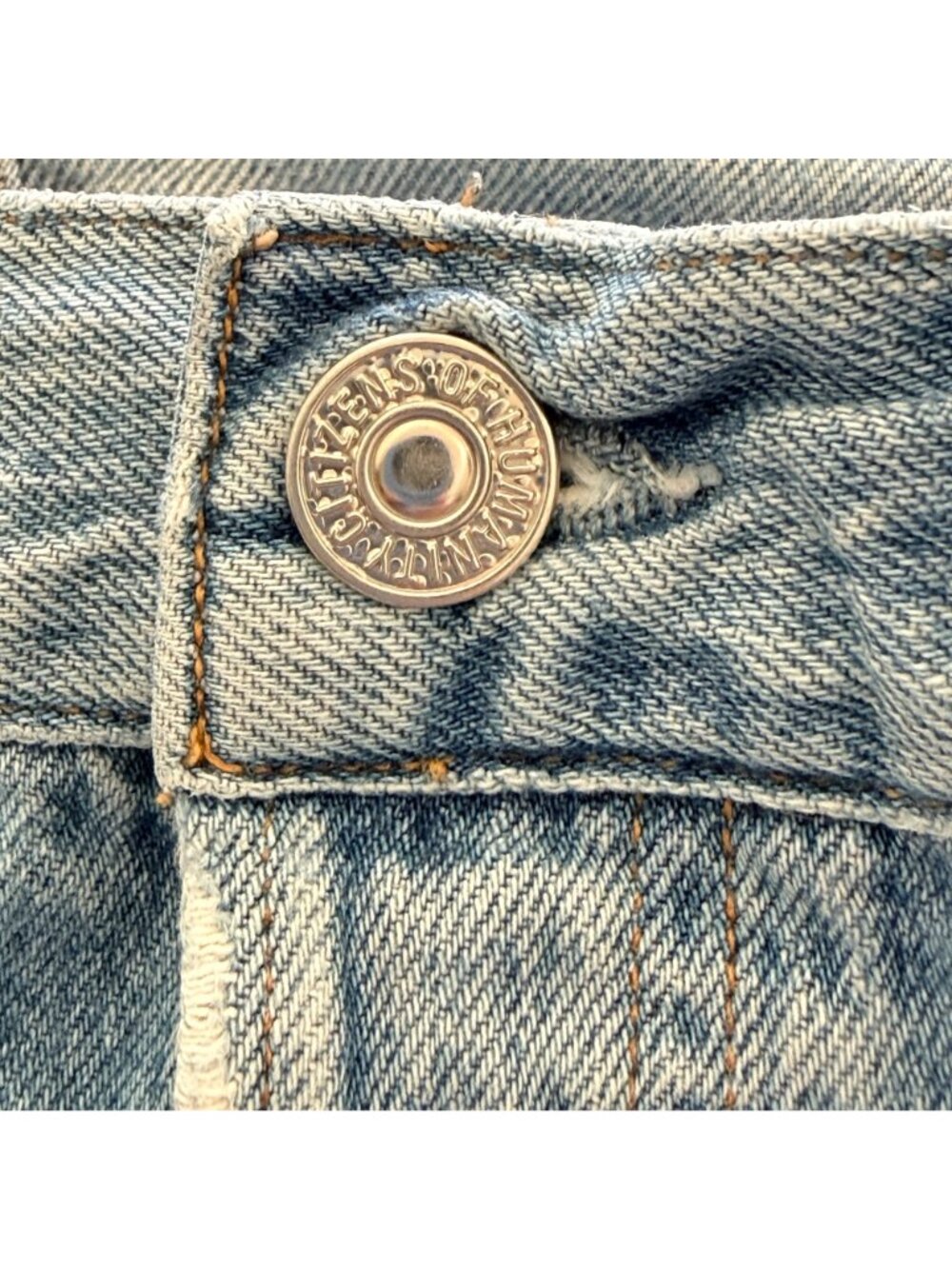 Citizens Of Humanity Liya Jeans Womens 27 Blue Denim High Rise Crop Distressed - Picture 13 of 14